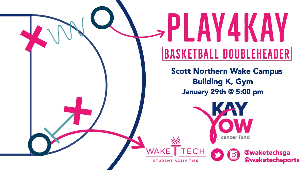 Wake Tech to host Play4Kay Game January 29