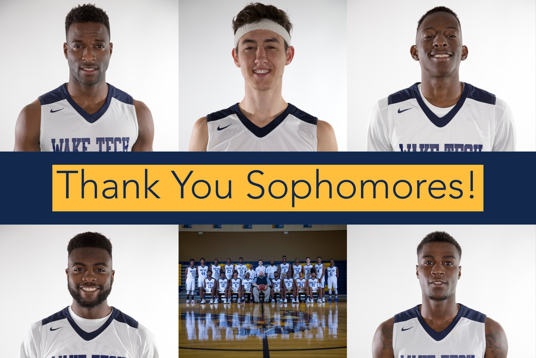 2018-2019 Wake Tech Men's Basketball Sophomore Night.