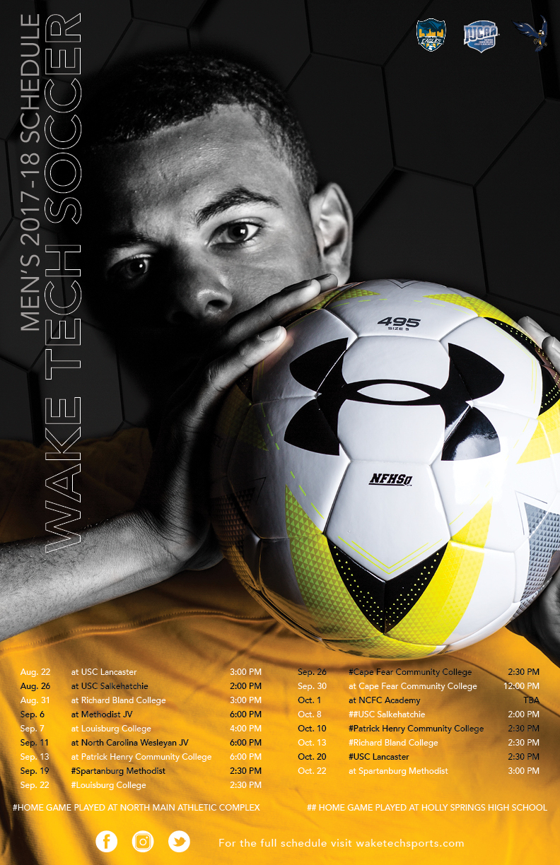 Wake Tech Men's Soccer: 2017 Season Poster Released
