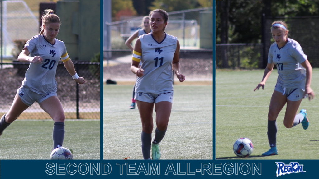 Alondra Sujey Barajas-Salazar, Josannah (Josi) Higgins, and Emily Parker each earned Second Team All-Region honors for Wake Tech following the conclusion of the 2022 season.